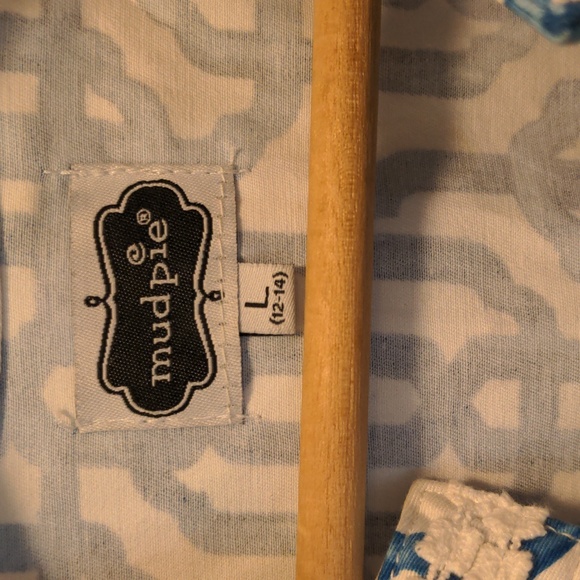 Mud Pie Women's Size L 12-14 Sleeveless Geometric Print One Piece Dress - Picture 4 of 16